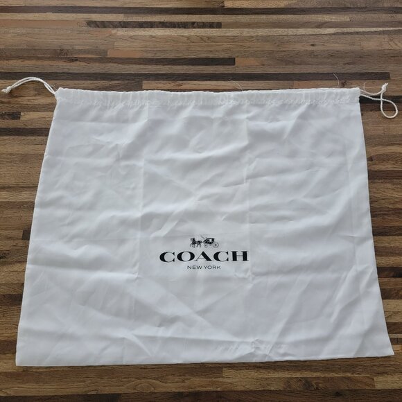 19 x 23.5" Coach New York Dust Bag Purse XL Satin Travel Storage Protection - Picture 1 of 9